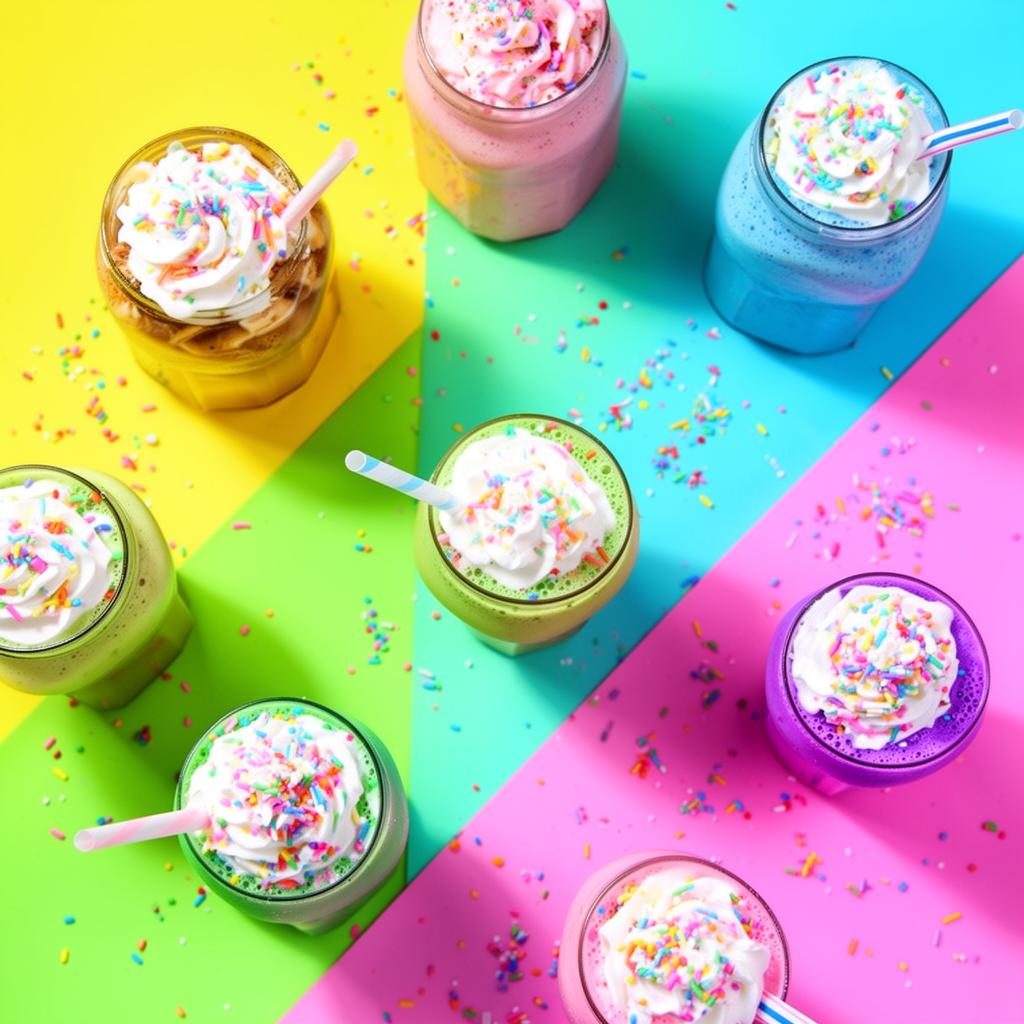 Colorful Octeen drinks supporting the community